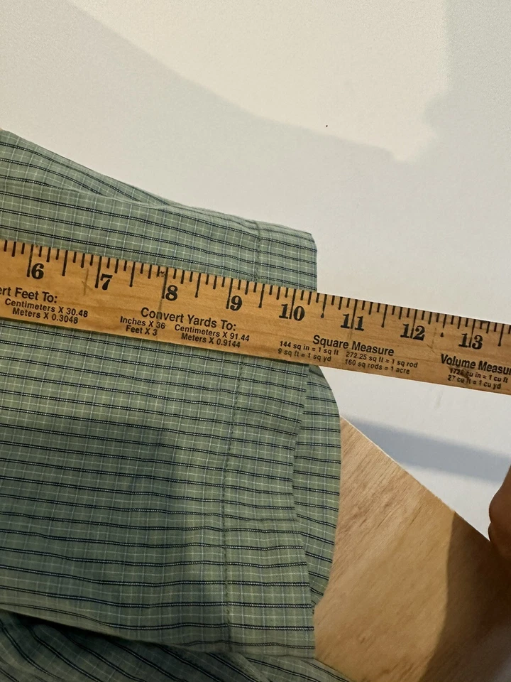 Camisa John Ashford Botón Adulto M Verde Manga Corta Para Hombre Foto 3 de 4