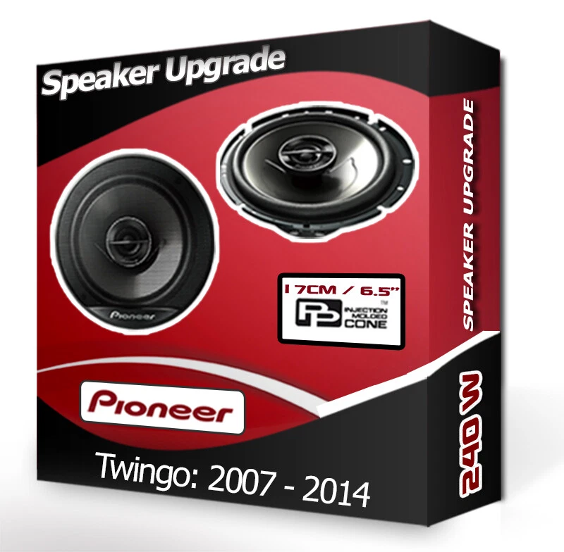 Renault Twingo Porte Avant Haut Parleurs Pioneer 13.3cm 13cm Voiture Set 250W - Photo 1/1