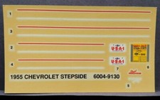 AMT/ERTL  No. 6004  1:25 1955 Chevy Stepside Decals