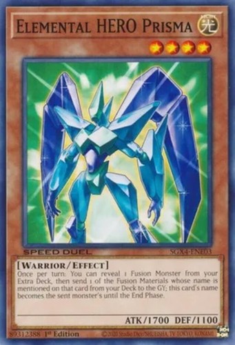 Yugioh! Elemental HERO Prisma - SGX4-ENE03 - Common - 1st Edition Near Mint, Eng