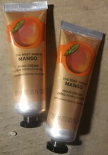 The Body Shop Mango Hand Cream 1 oz / 30 mL Travel Size 2 Tubes