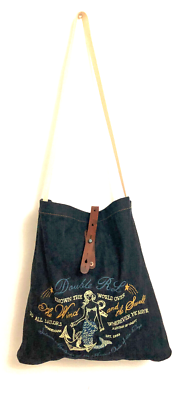 Double RL Ralph Lauren RRL Denim Tote Shoulder Bag - Size 18