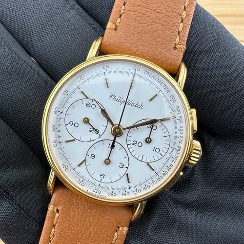 Men's Watch Philip Watch Chronograph Lemania 1873 Ref 3061 33Mm Plated