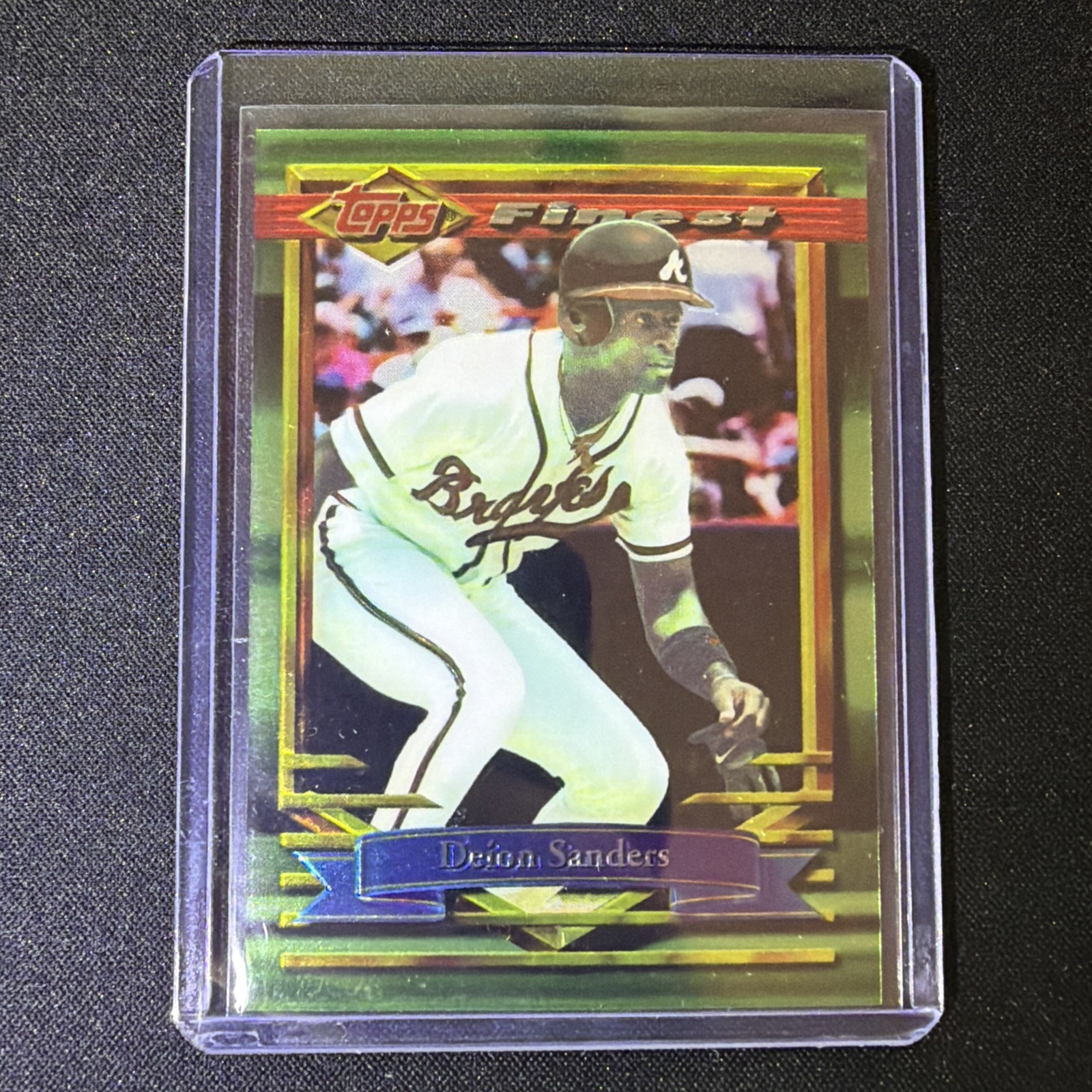 1994 Topps Finest DEION SANDERS REFRACTOR #22 Braves