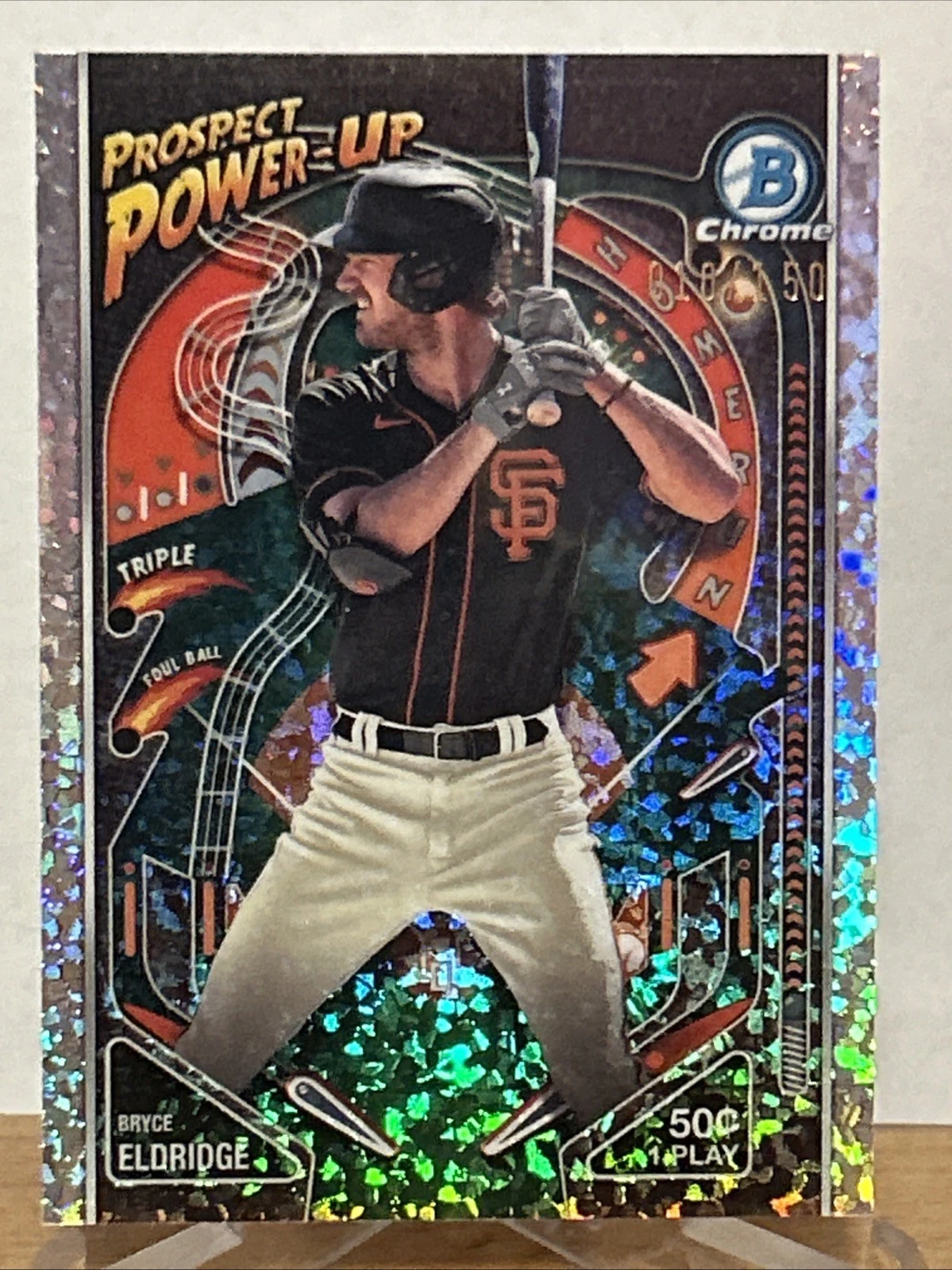 2024 Bowman - Prospect Power-Up Bryce Eldridge  Mini-Diamond Refractor /150 (RC)