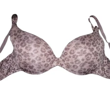 36A Warner's Gray & White Underwire Lightly Lined Bra 01526