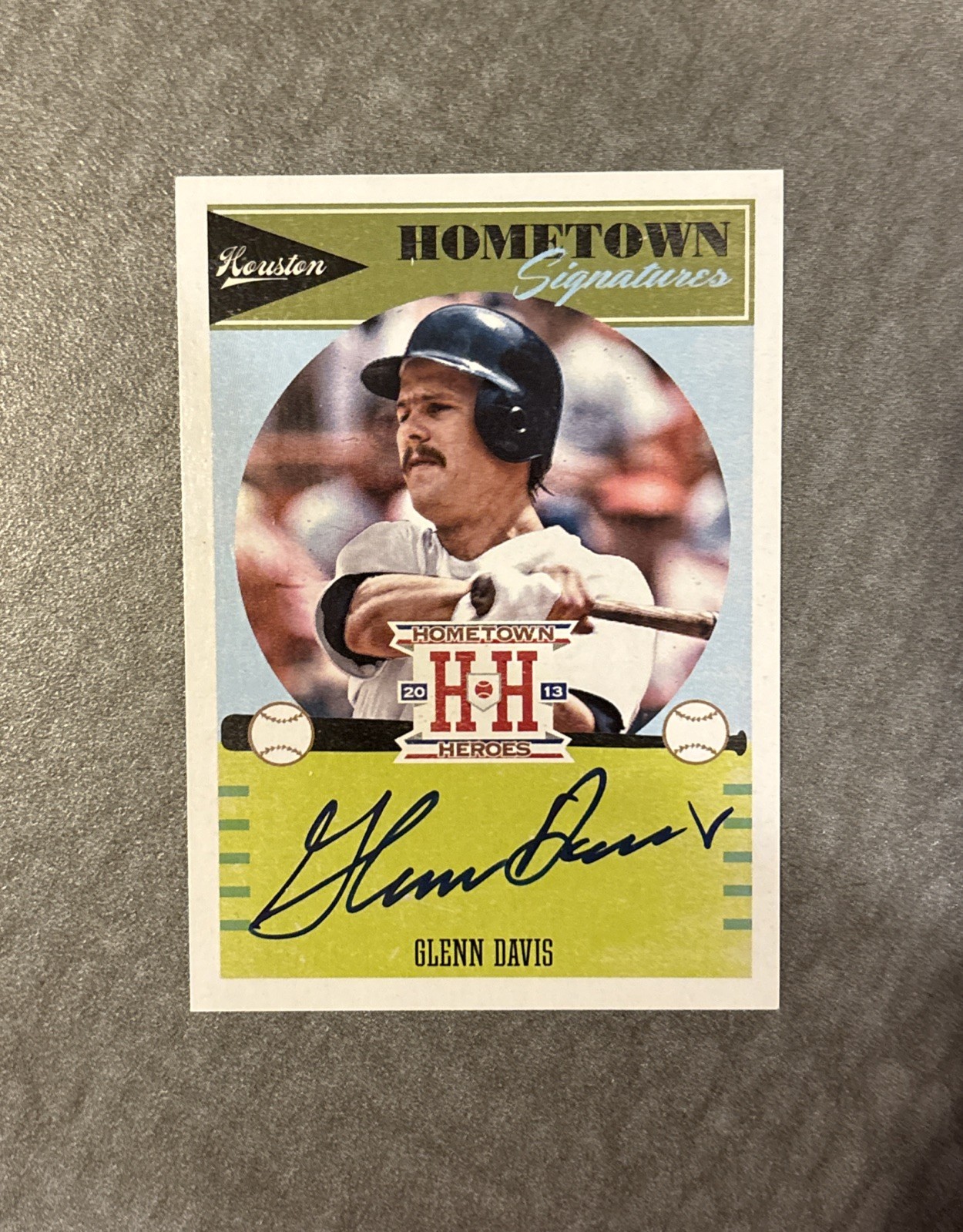 2013 Panini Hometown Heroes Glenn Davis Hometown Signatures Auto Autograph #HSGD