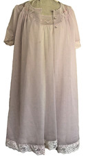 RARE Shadowline Short Babydoll Peignoir Set 50 s M Set Lingerie Sleep Purple
