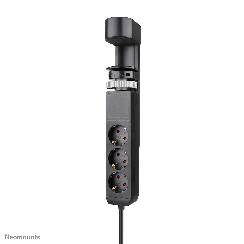 Neomounts DS22-840BL6 Multipresa da Tavolo con Morsetto e USB-C Rapid