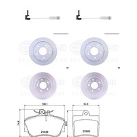 Hella Bremsenset Vorne+Hinten Passend FüR Mercedes C-KLASSE W202 Nur Limo