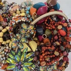 Bulk Lot Costume & Fashion Jewelry 6.5 Lbs of Vtg To Modern Colorful Statement
