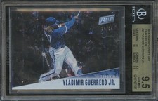 Vladimir Guerrero Jr. 2019 Panini Father Cracked Ice Rookie RC Blue Jays BGS 9.5