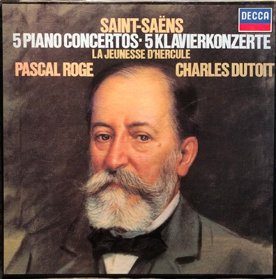 SaintSaëns*, Pascal Rogé, Charles Dutoit 5 Pia 3xLP Box Vinyl Schallplatte 24