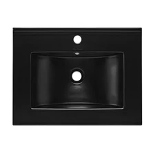 Swiss Madison SM-VT0003 24" Ceramic Vanity Top - Black