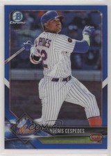 2018 Bowman Chrome Blue Refractor 9/150 Yoenis Cespedes #27 s3g