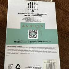 Annova 20 Piece Stainless Steel Silverware. Open Box Brown