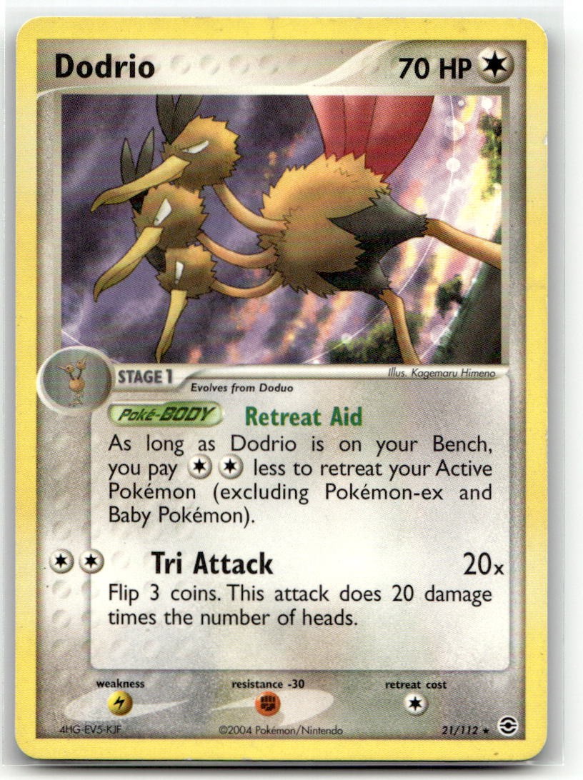 Dodrio 21/112 Rare EX FireRed & LeafGreen Pokemon EN HP