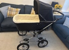 Silver Cross sleepover elegance pram and buggy /pushchair Navy Rare Find Vintage