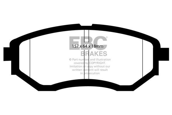 EBC DP21583 BRAKE PAD SET DISC BRAKE Front