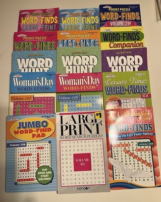Lot Of 15 Word Puzzles Fill Ins New Books