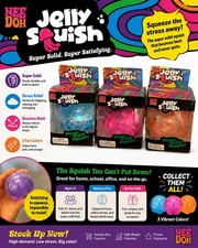 NeeDoh Jelly Squish Stress Toy Jellyfish Fidget Sensory Squeeze Toy Squishy