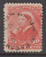 Canada Scott #46  20 cent vermilion "Small Queen"    F