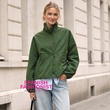 MASSIMO DUTTI SS26 GREEN Bomber jacket with p...