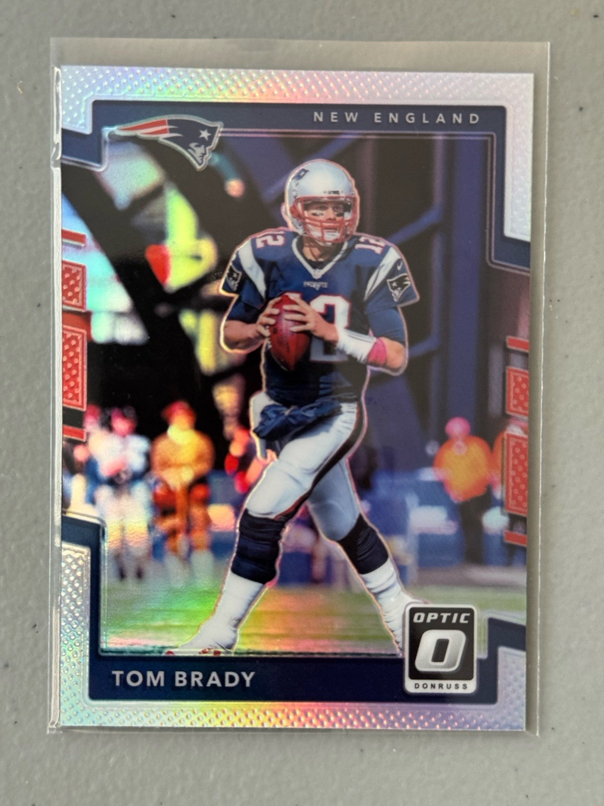 TOM BRADY 2017 Panini Donruss Optic #1 Holo Prizm Patriots Buccaneers Bucs