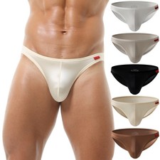 1-3 PACK Mens Bikinis Briefs Underwear Breathable Low Rise Underpants Panties