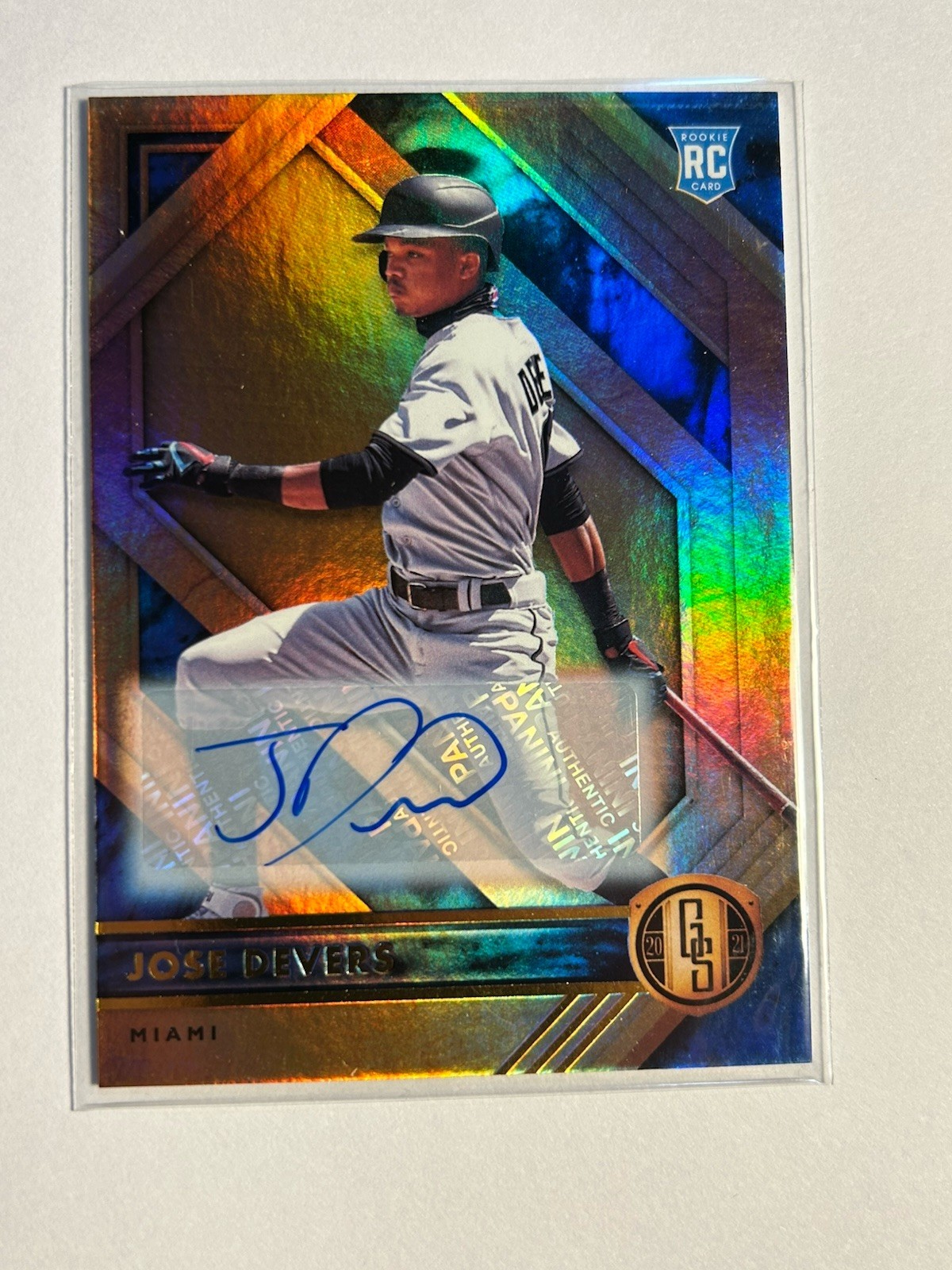 2021 Panini Chronicles - Gold Standard Autographs Jose Devers #17 Rookie Auto