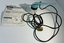 Vintage MONTGOMERY WARDS Teal MINI AIRBRUSH SET Spray Gun Model QBF 6344-A