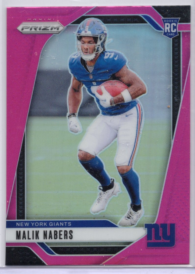 2024 Panini Prizm #370 Malik Nabers Rookie Pink FF