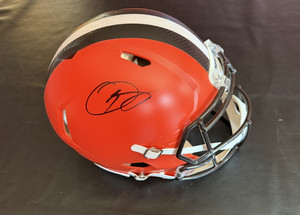 Odell Beckham Jr Signed Cleveland Browns Full-Size Football Helmet (JSA)