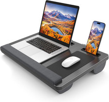 Escritorio para Laptop, Escritorio Portátil Grande para Laptop para Cama, Bandeja para Almohadilla para Lapa de hasta 17 Pulgadas