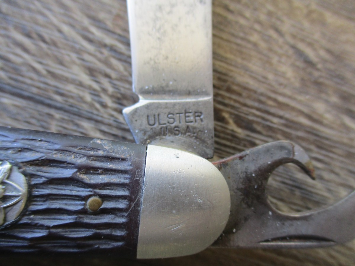 VTG ULSTER USA Official BSA Boy Scout Knife w/Punch #9 | eBay