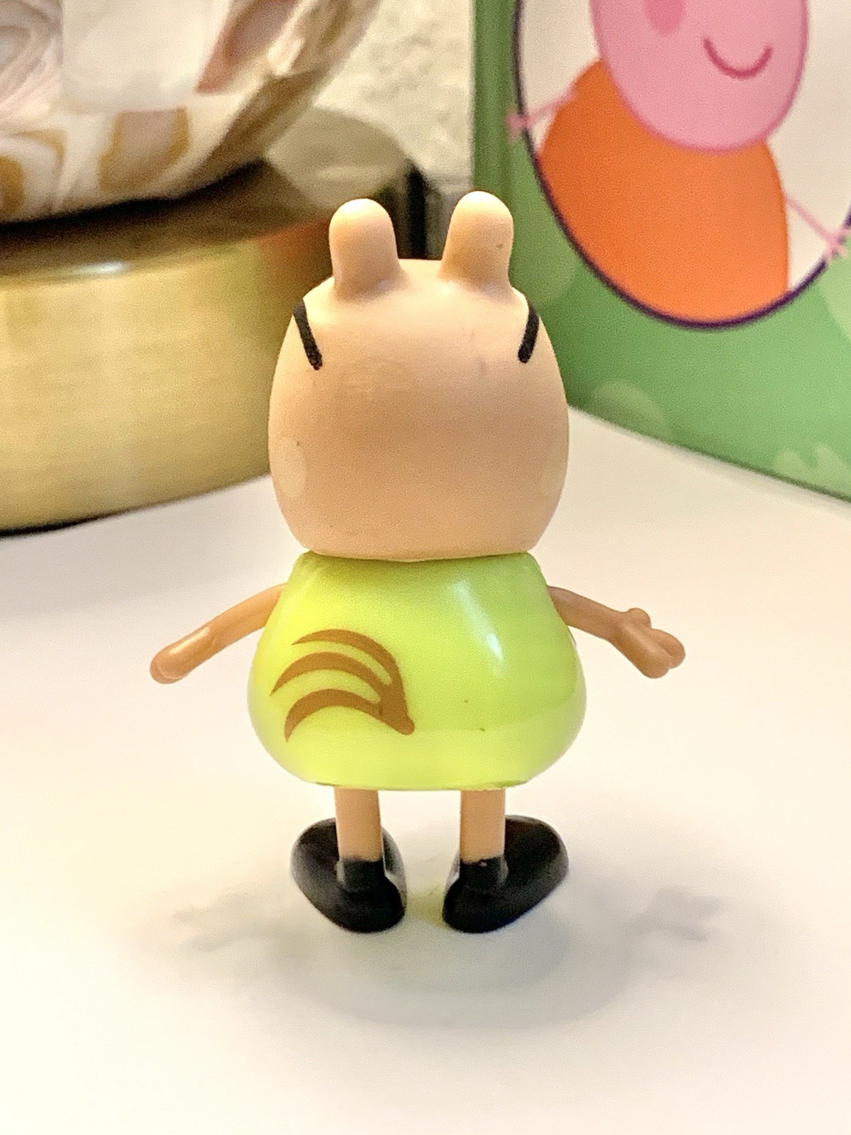 Figurina camicia verde Peppa Pig Pedro Pony rara figura Nick Jr. Cartoni animati show televisivo