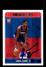 Signed Basketball Card Auto Jawun Evans 2017-18 Hoops #289 Los Angeles Clippers