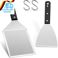 Haware Grillspachtel Set, Edelstahl Plancha Spachtel 2Er Set FüR Smash Burger, G