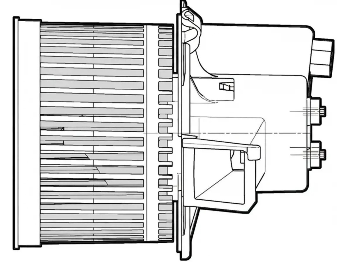 Ventola abitacolo DEA09061 DENSO per FIAT FORD