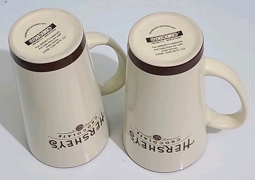 Hershey Tall Vintage Coffee Cups/ Mugs, Gallerie Set of 2 - Picture 5 of 7