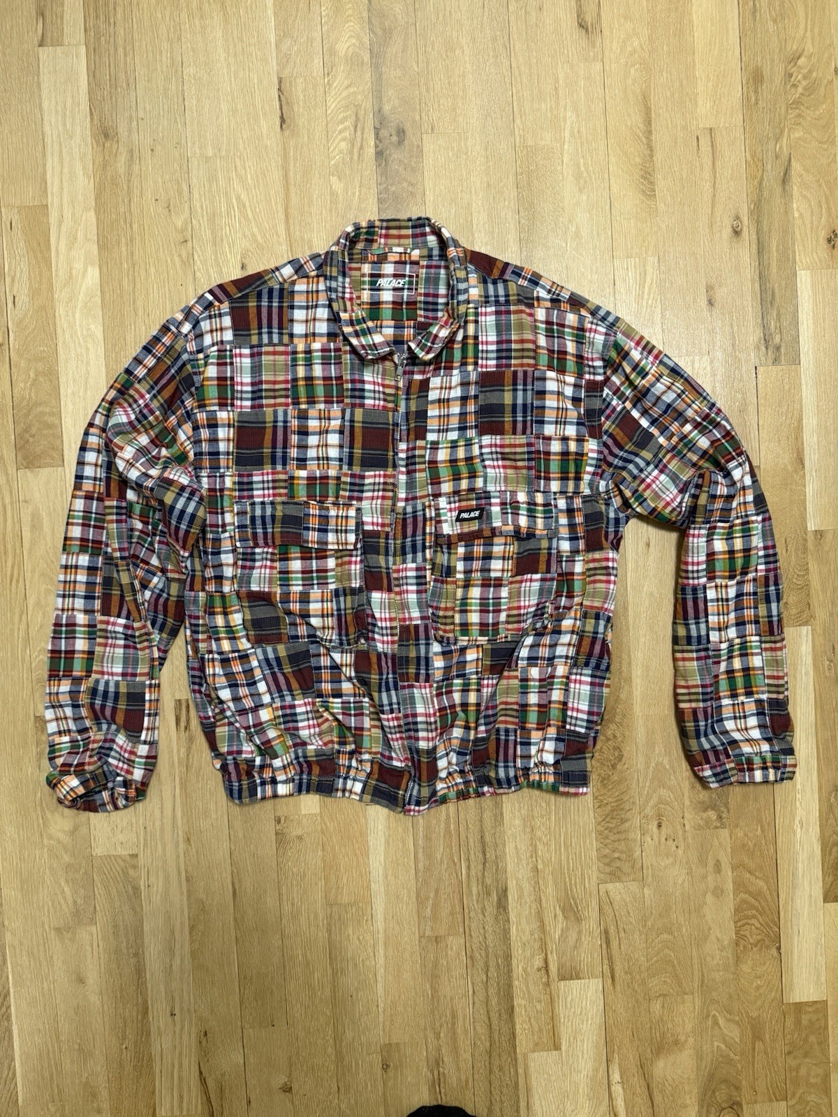 Palace Check Plaid Madras Patchwork Jacket Men’s … - image 1