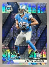 2025 Panini Mosaic Calvin Johnson Silver Knight Prizm /149 #90 Lions