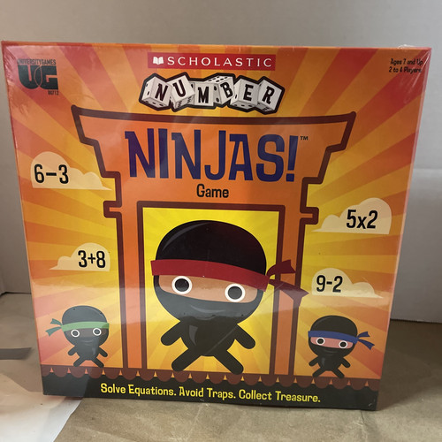 Number Ninjas! Game - University Games Scholastic. 2 To 4 Players. New.