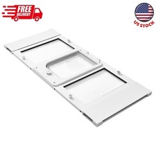 Adjustable Cat Door for Window Cat Fits Window Widths 31"-36" Aluminum Alloy