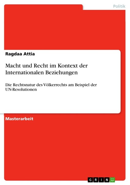 Macht Und Recht Im Kontext Der Internationalen Beziehungen (Buch)-image
