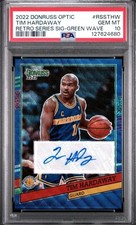 2022-23 Donruss Optic Tim Hardaway Retro Series Green Wave Auto #RSS-THW PSA 10