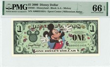 2000 $1 Disney Dollar Mickey Millennium Serie...