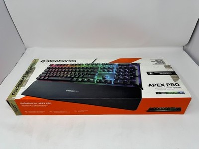 Open Box SteelSeries Apex Pro OLED FullSize Fastest Mechanical Gaming Keyboard