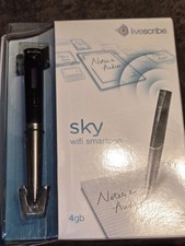 New Livescribe 4GB Sky Wi-Fi Smartpen With Notebooks Untested