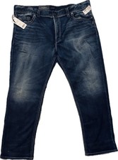 NWT SILVER JEANS Mens 48x32 EDDIE Big & Tall Relaxed Fit Tapered Leg Fit Indigo